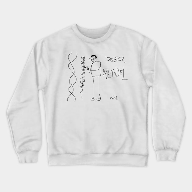 Gregor Mendel by BN18 Crewneck Sweatshirt by JD by BN18 